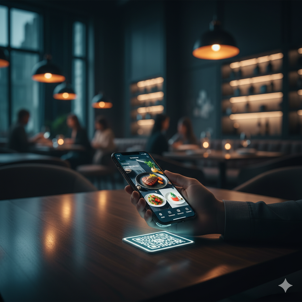 QRKAFE Proje Görseli - QR Kod ve Mobil Sipariş